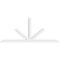 Ekena Millwork Saratoga Architectural Grade PVC Gable Bracket, 96"W x 40"H x 4"D x 4"F, 10/12 Pitch GBP096X40X0404SAR00 - alternate 4